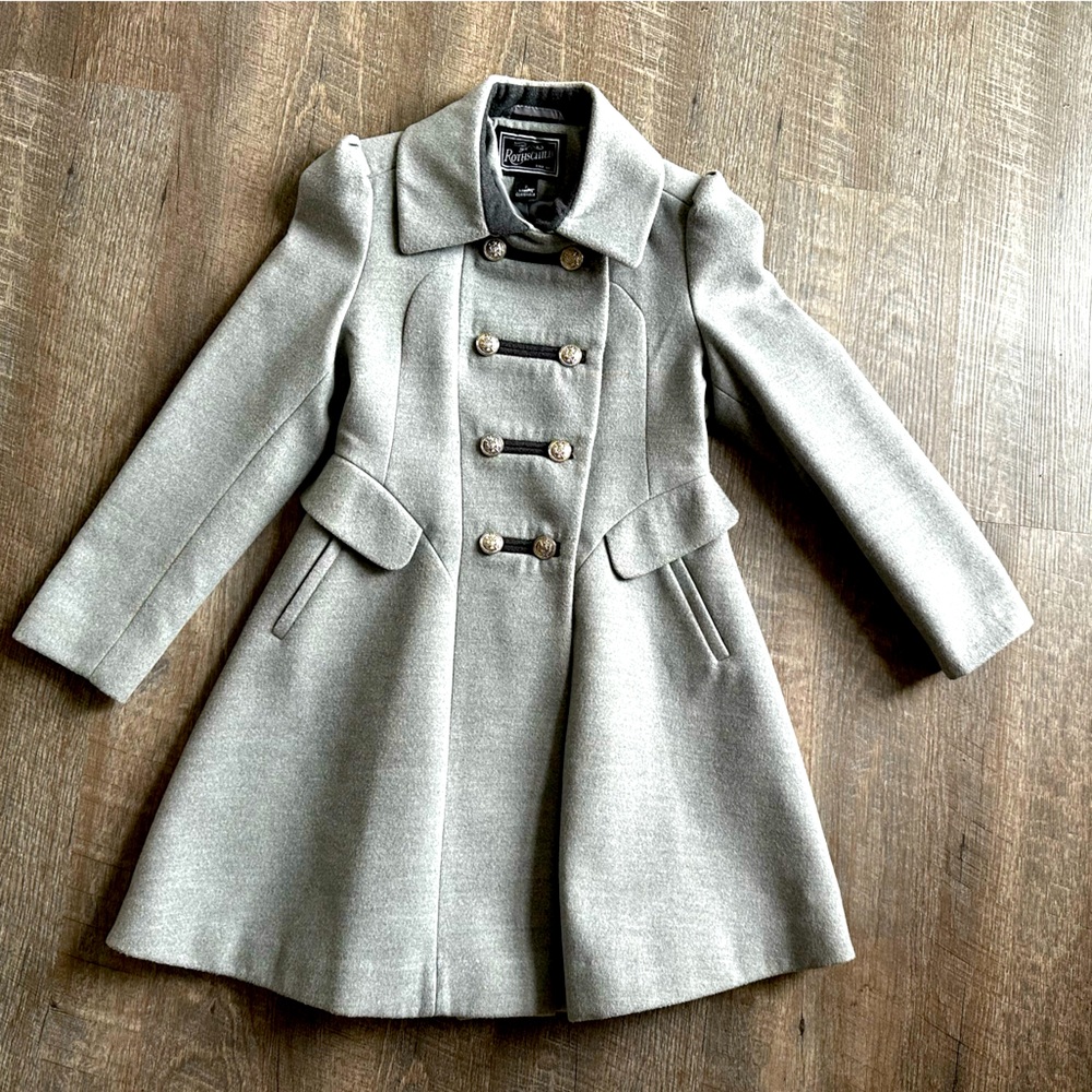 Like New Rothschild grey military coat size 7